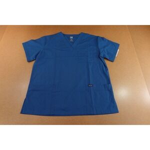 Dagacci Unisex Size Large Blue Short Sleeve V Neck Scrub Top NWT
